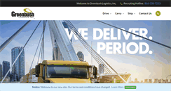 Desktop Screenshot of greenbushlogistics.com